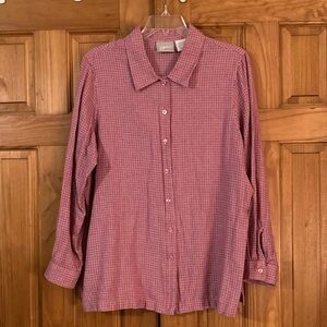 NWOT Blair Soft Knit Flannel Top Size XL